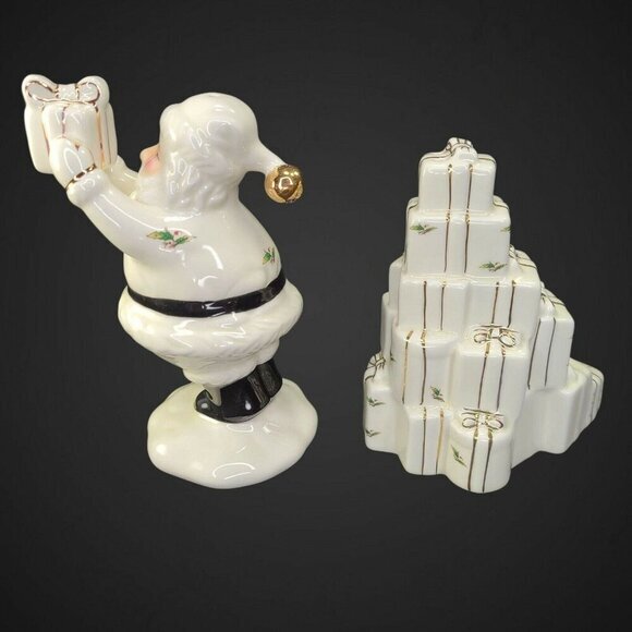 Santa Claus Salt and Pepper Shakers Holly Holidays Christmas Tree Presents‎ - Picture 4 of 11